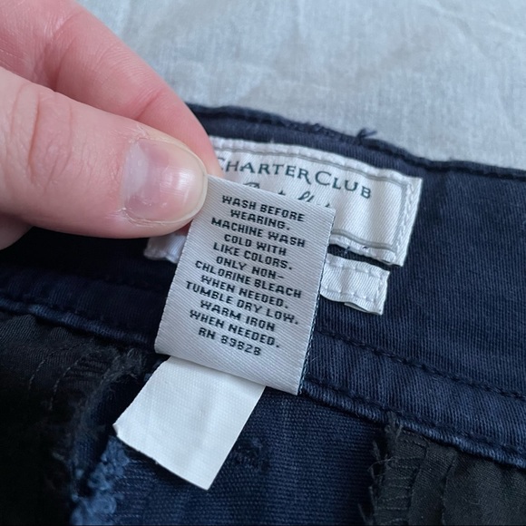 Charter Club Button-Cuff Tummy Control Capri Pants - 8 - Picture 9 of 10